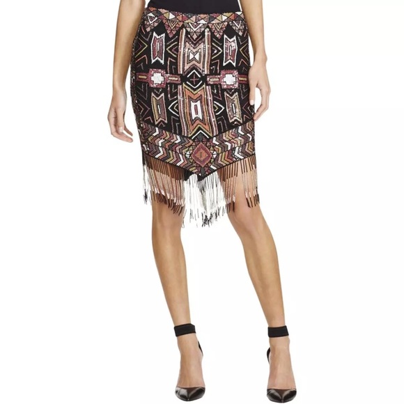 NWT Haute Hippie Embellished Beaded Skirt - Picture 1 of 7